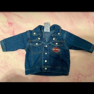 Harley Davidson Baby Jean Jacket 0-6 Month